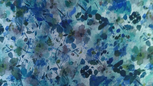 Punta Painted Flowers Blue