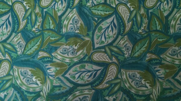 Bamboo Jersey Leaves Green