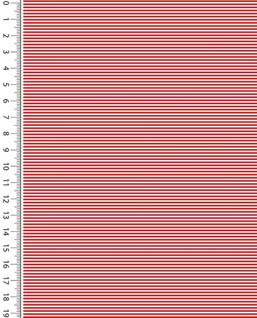 Boordstof Strepen Rood