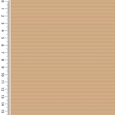 Boordstof Strepen Camel