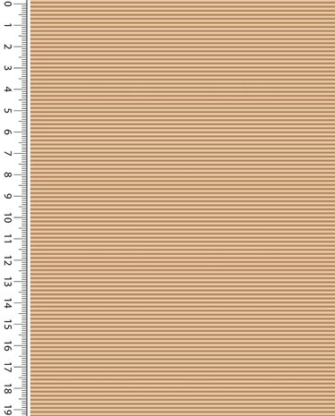 Boordstof Strepen Camel