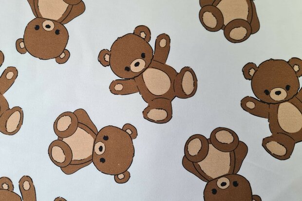 French Terry Bears Off White