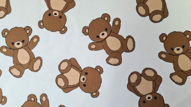 French Terry Bears Off White