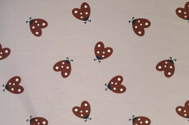 French Terry Ladybug Ros&eacute;