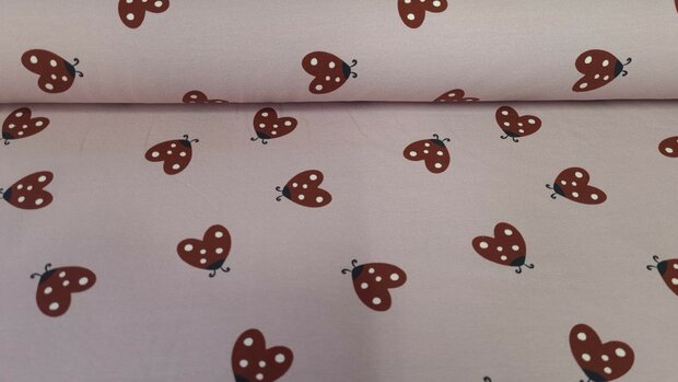 French Terry Ladybug Ros&eacute;