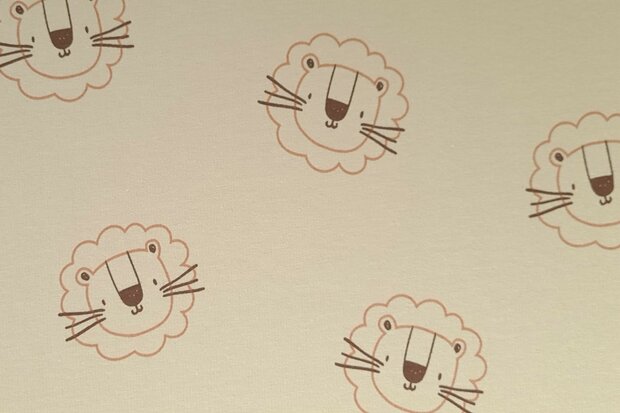 French Terry Lions Sand