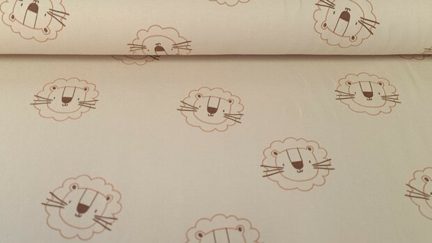 French Terry Lions Sand