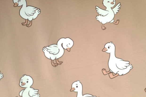 French Terry Baby Goose Sand