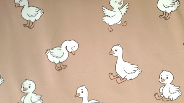 French Terry Baby Goose Sand