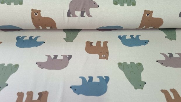 French Terry Bears Beige