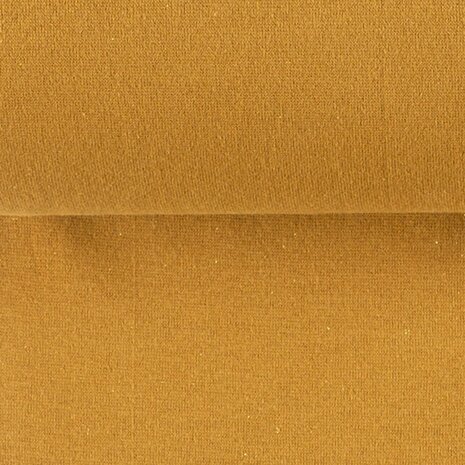 Boordstof Glitter Oker Geel