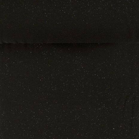 Boordstof Glitter Zwart