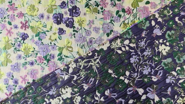 Jacquard Lillya Lime/Purple