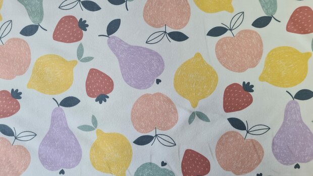 French Terry Fruit Off White