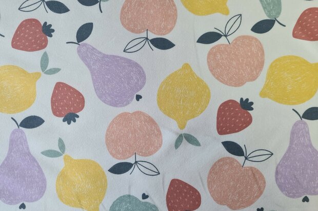 French Terry Fruit Off White