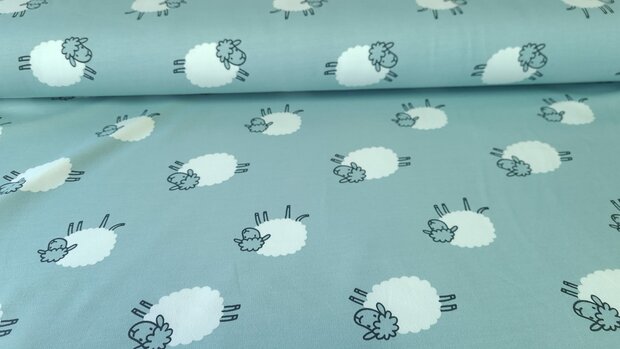 French Terry Sheep Mint