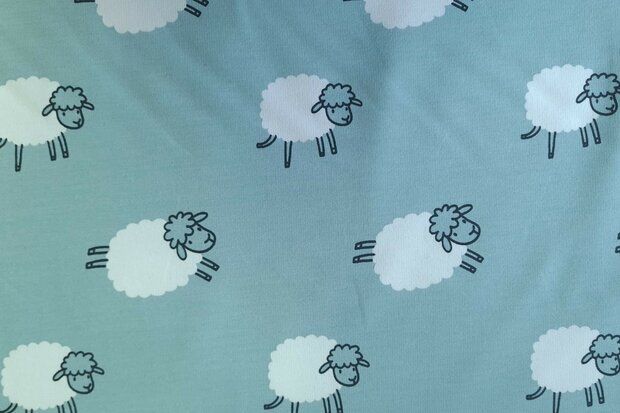 French Terry Sheep Mint