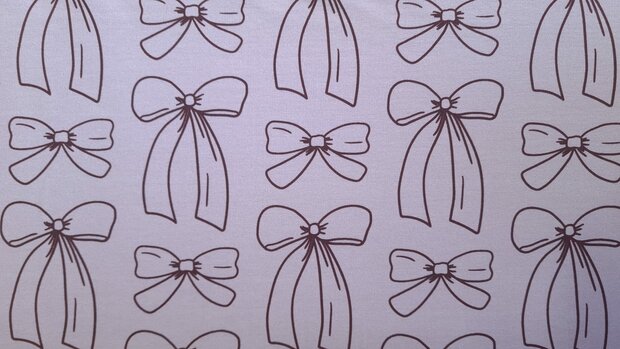 French Terry Ribbons Ros&eacute;