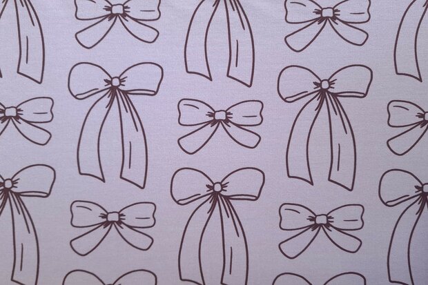 French Terry Ribbons Ros&eacute;