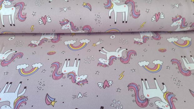 French Terry Unicorn Ros&eacute;