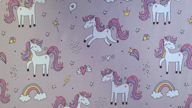 French Terry Unicorn Ros&eacute;