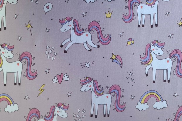 French Terry Unicorn Ros&eacute;