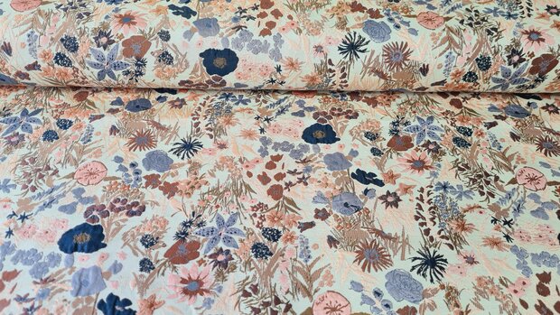 Jacquard Stella Beige / Navy