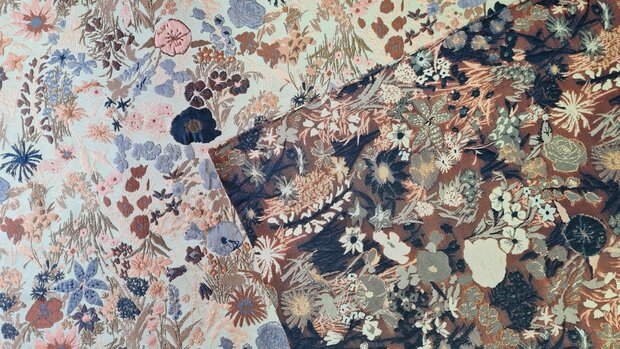 Jacquard Stella Beige / Navy