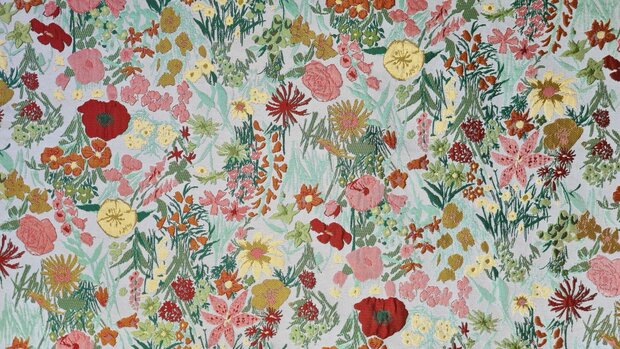 Jacquard Stella Green / Brick