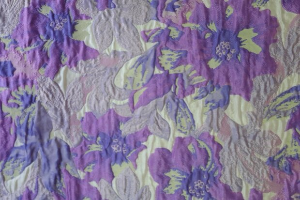Jacquard Flowers Purple