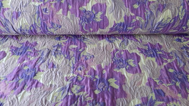 Jacquard Flowers Purple