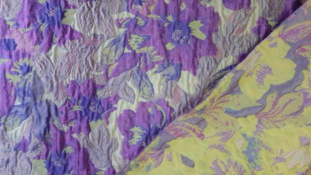Jacquard Flowers Purple