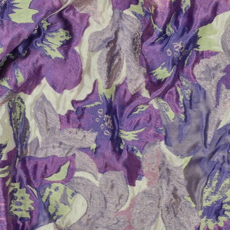 Jacquard Flowers Purple
