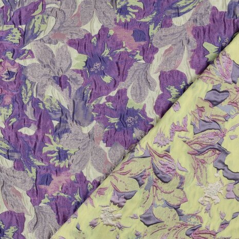 Jacquard Flowers Purple