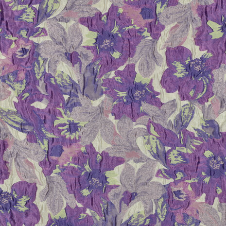 Jacquard Flowers Purple