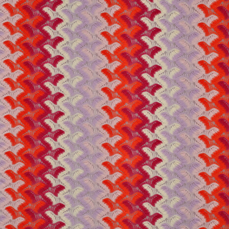 Knitted Zig Zag Multi Fuchsia