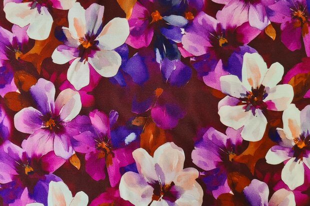 Punta Digital Flowers Red