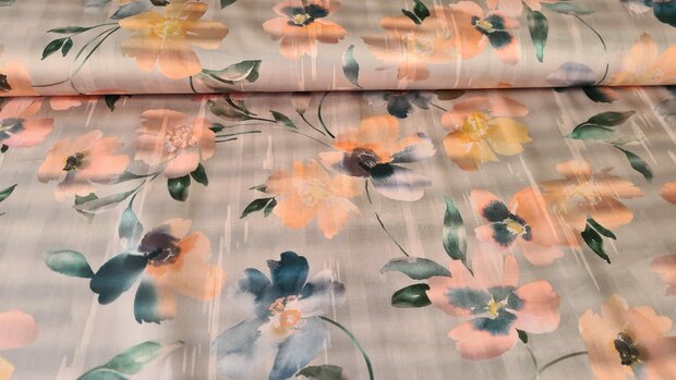 Cotton Satin Flowers Old Ros&eacute;