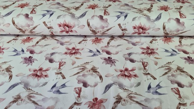 Organic Cotton Jersey Fairies Nude