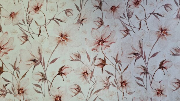 Organic Cotton Jersey Flowers 