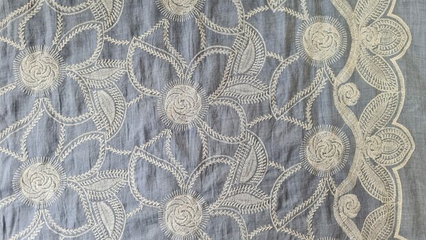Cotton Embroidery de Luxe Blue
