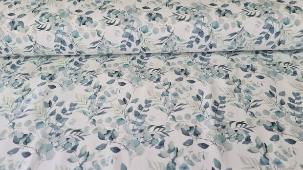 Cotton Jersey Eucalyptus Mint