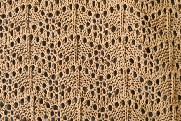 Heavy Lace Knit Camel