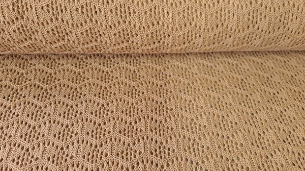 Heavy Lace Knit Camel