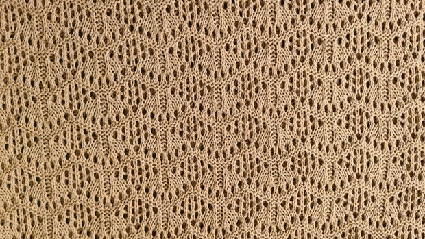 Heavy Lace Knit Camel