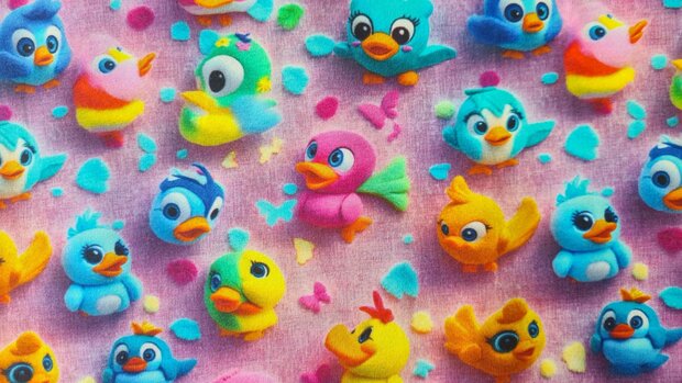 Cotton Jersey Ducks Magenta