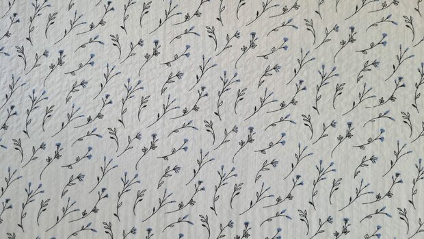 Seersucker Little Twigs Blue