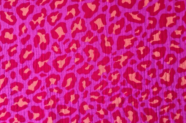 Mousseline Animal Spots Pink