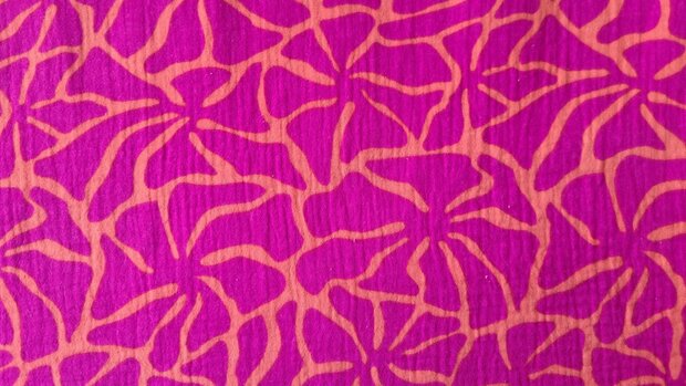 Mousseline Abstract Pink/Orange