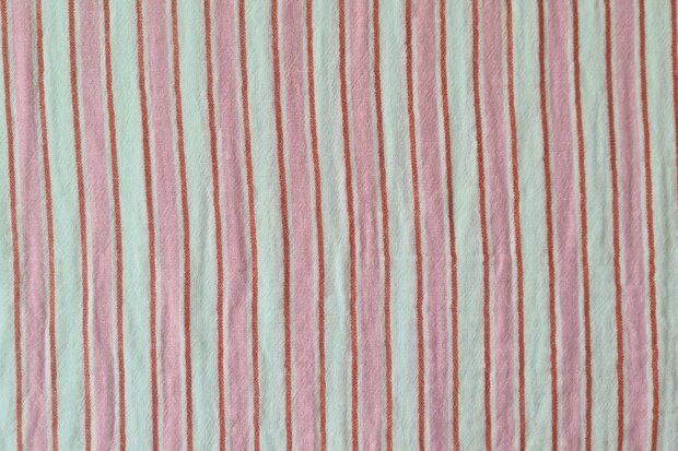 Mousseline Stripes Ros&eacute;